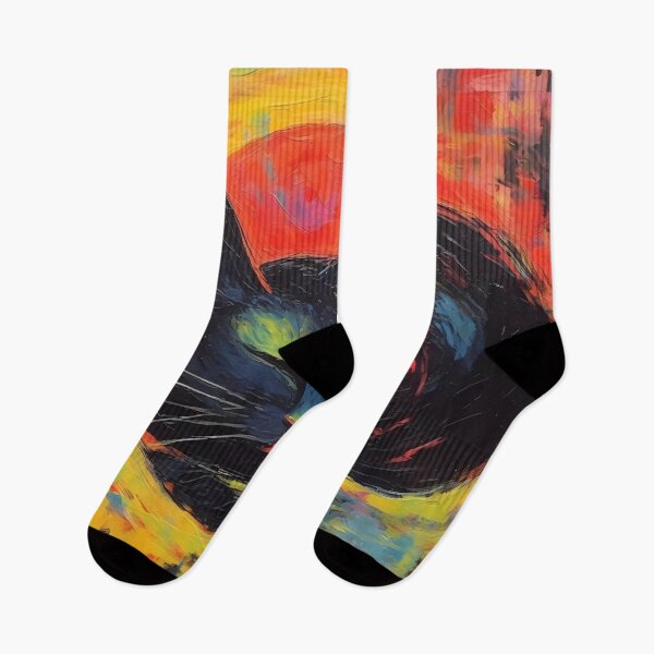 Item preview, Cat Nap - Abstract Black Cat Art designed and sold by SweetWhiskers.