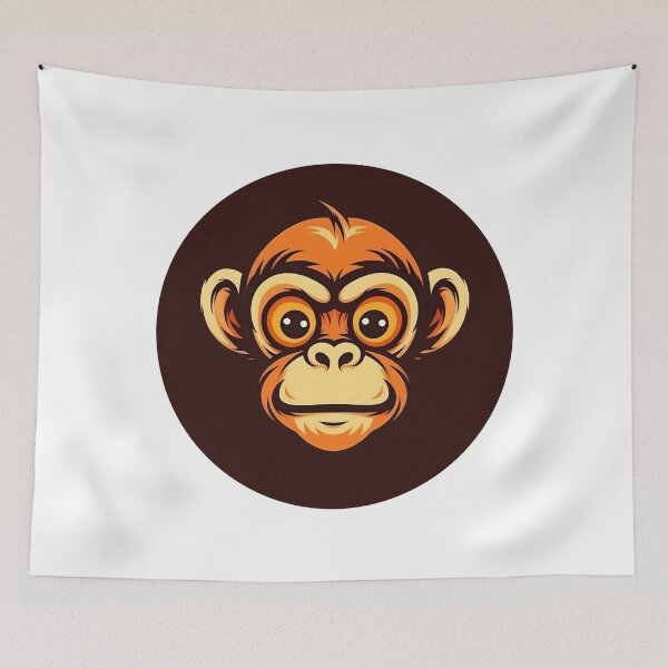 Item preview, Funny Cartoon Chimpanzee Monkey  designed and sold by KristinaNEL.