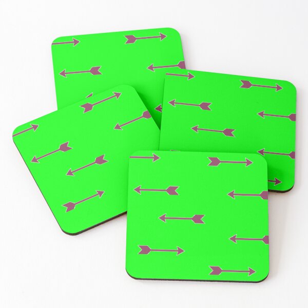 Item preview, Purple arrows green pattern designed and sold by tetibright.