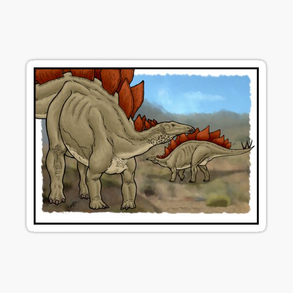 Item preview, Stegosaurus pair designed and sold by PaleoFantasies.