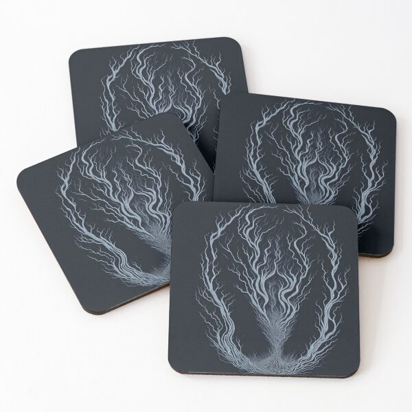Item preview, Mystical Encounter: A Surreal Black and White Doodle designed and sold by RedArtG09.
