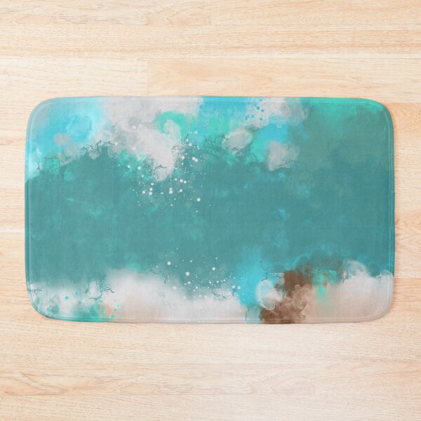 Item preview, Beach Days Are Back - Teal Sandy Coral Abstract Art designed and sold by Joey Santiago.