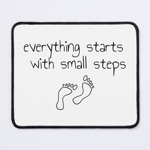 Item preview, Everything starts with small steps design designed and sold by TheMuzlimz.