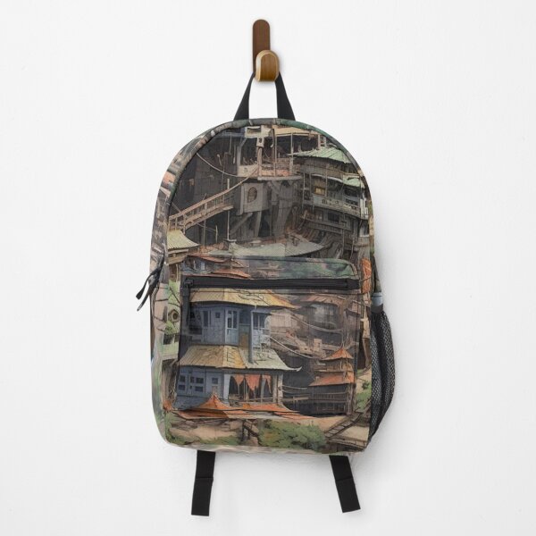 Item preview, Serene Village in Mountain Watercolor Art Print designed and sold by BerthaArt.