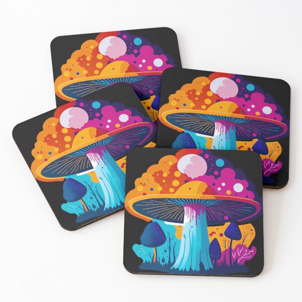 Item preview, Retro Trippy mushroom Sticker designed and sold by ZenStickConcept.