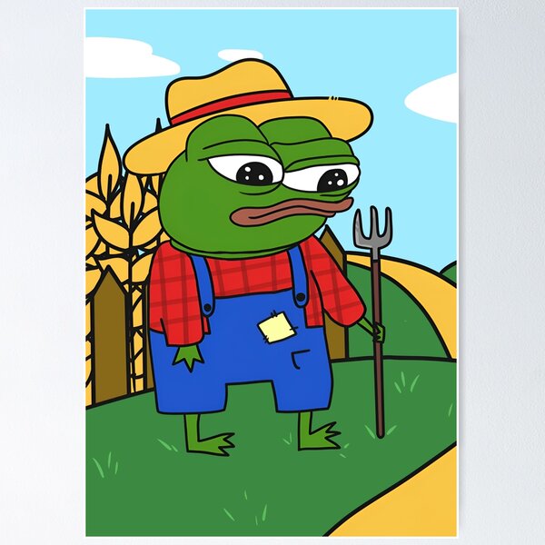 Item preview, Farmer Pepe Strawhat Apu designed and sold by Slav-Art.
