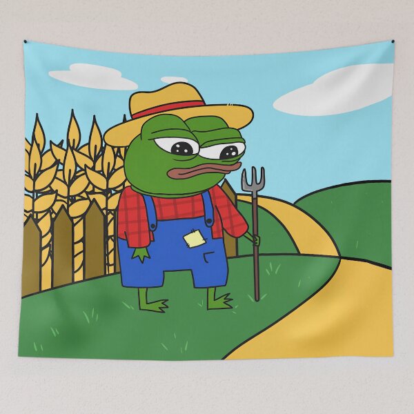 Item preview, Farmer Pepe Strawhat Apu designed and sold by Slav-Art.
