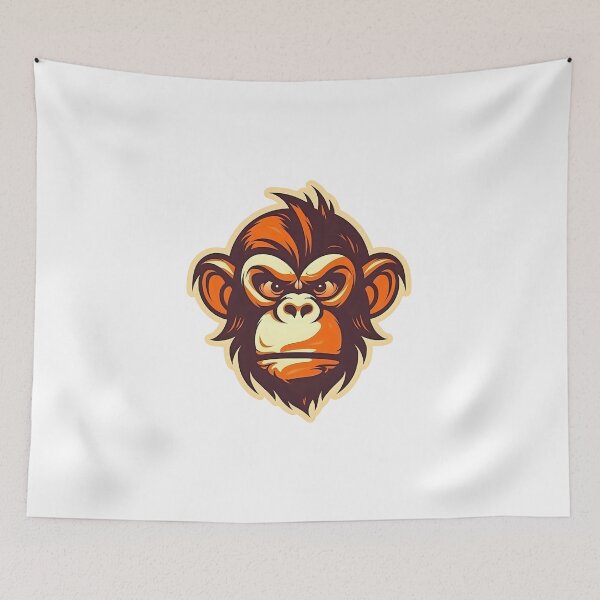 Item preview, Mischievous Monkey: A Whimsical and Energetic Illustration designed and sold by KristinaNEL.