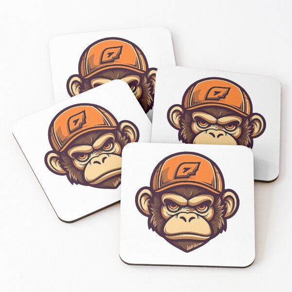 Item preview, Playful Primate: Monkey Head Illustration designed and sold by KristinaNEL.