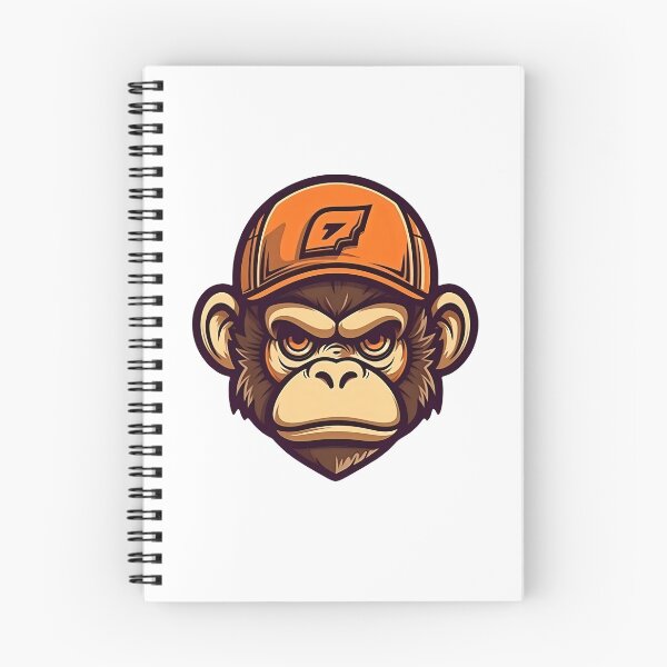 Item preview, Playful Primate: Monkey Head Illustration designed and sold by KristinaNEL.