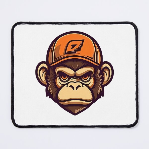 Item preview, Playful Primate: Monkey Head Illustration designed and sold by KristinaNEL.