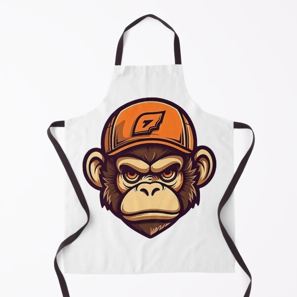 Item preview, Playful Primate: Monkey Head Illustration designed and sold by KristinaNEL.
