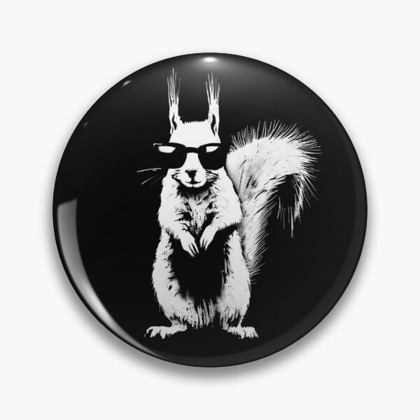 Item preview, Cool squirrel with glasses street art designed and sold by TemporaryChaos.