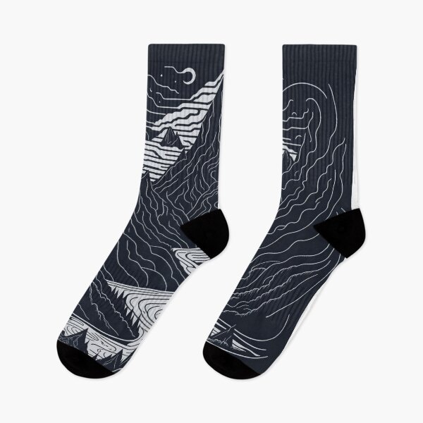 Item preview, Nature's Magic: Captivating Black and White Doodle Landscape Adventure designed and sold by RedArtG09.