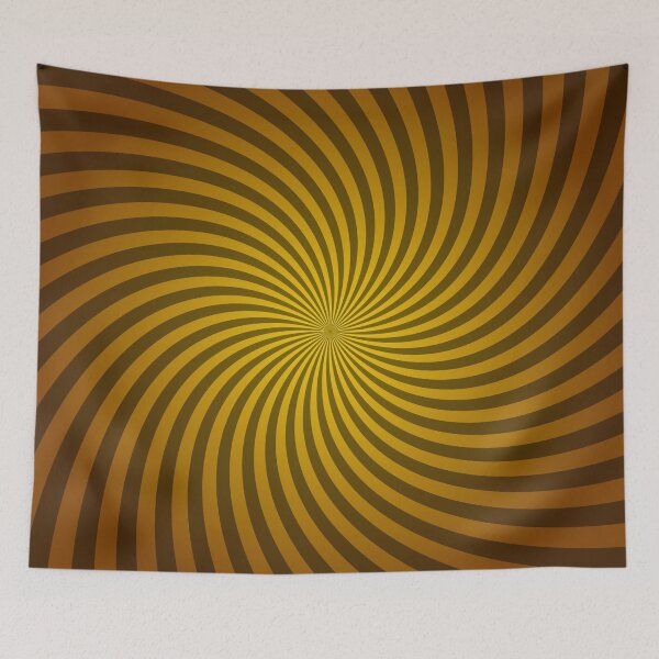 Item preview, Hypnotic Spiral "Discordia" - Orange, Fill, Counter-Clockwise designed and sold by Ella Jameson.