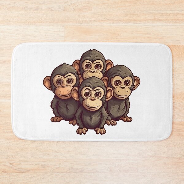 Item preview, Monkey Children Playful Illustration designed and sold by KristinaNEL.