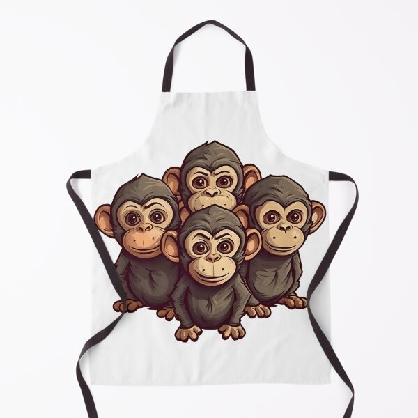 Item preview, Monkey Children Playful Illustration designed and sold by KristinaNEL.