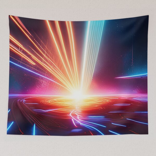 Artikelvorschau, Kosmische Funken, Synthwave-Kunst entworfen und verkauft von Ink Art Design.