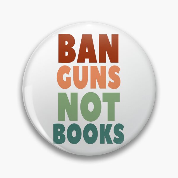 Item preview, Ban Guns Not Books Read Banned Books Book Lover Vintage designed and sold by GraphiGroove.