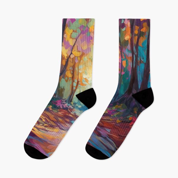 Item preview, Impressionistic woods painting 8 designed and sold by Art by Lilia.