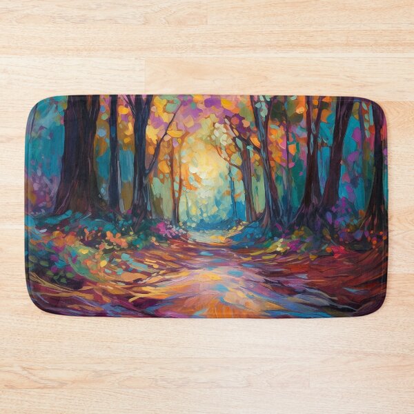 Item preview, Impressionistic woods painting 8 designed and sold by Art by Lilia.