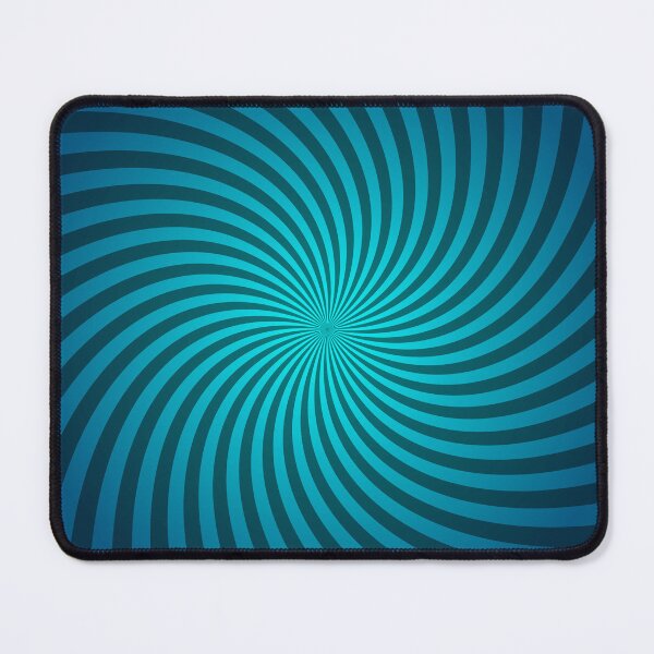 Item preview, Hypnotic Spiral "Discordia" - Cyan, Fill, Counter-Clockwise designed and sold by Ella Jameson.