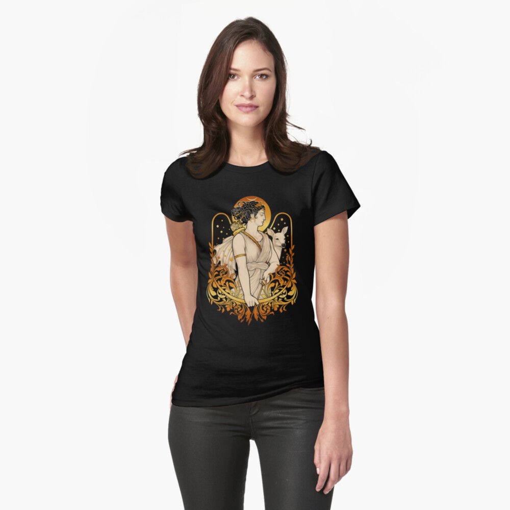 Item preview, Fitted T-Shirt designed and sold by medusadollmaker.