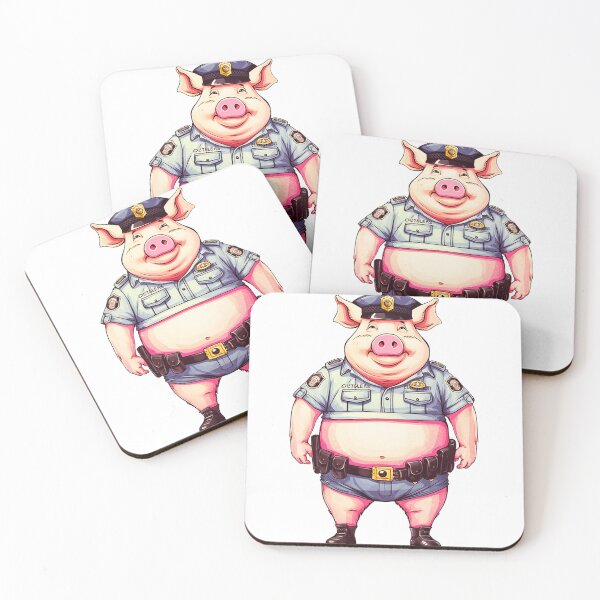 Item preview, Pig Police - Delightful Swine Law Enforcers Design designed and sold by BerthaArt.