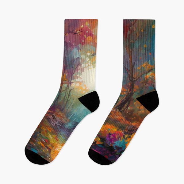 Item preview, Impressionistic woods painting 9 designed and sold by Art by Lilia.