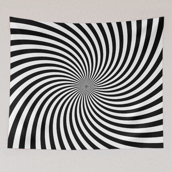 Item preview, Hypnotic Spiral "Discordia" - Black/White, Fill, Counter-Clockwise designed and sold by Ella Jameson.