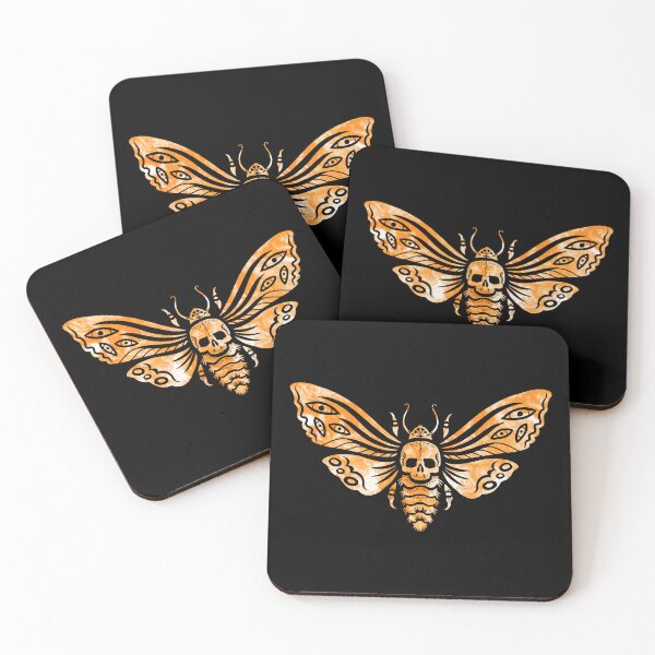 Item preview, Death's Head Moth Pattern for Halloween designed and sold by Pixelchicken.