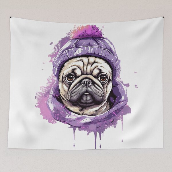 Item preview, Dog Pug splash designed and sold by afpnegocios.