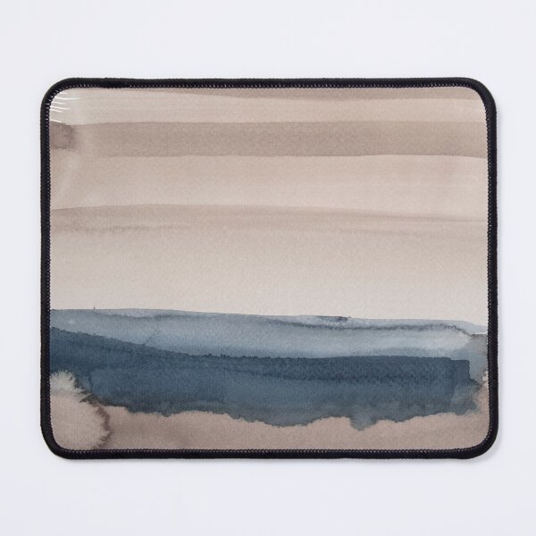 Item preview, brown blue watercolor abstract designed and sold by ElaSzczepaniak.