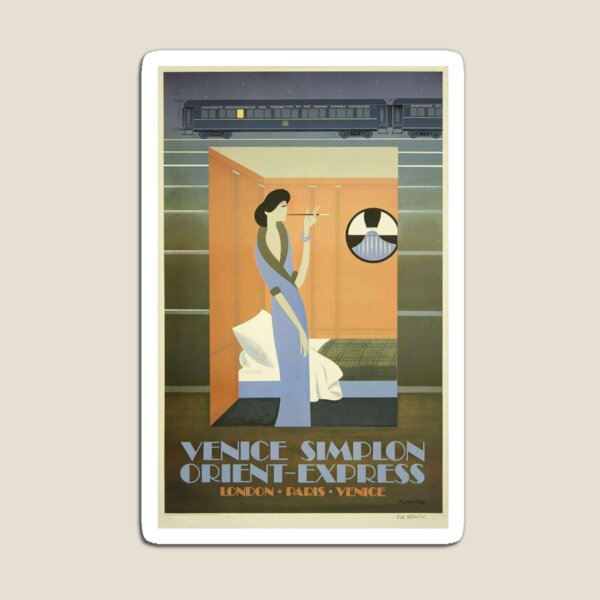 Item preview, Venice-Simplon-Orient-Express–Pierre Fix Masseau-Vintage-Travel-Poster designed and sold by cjgraphic.