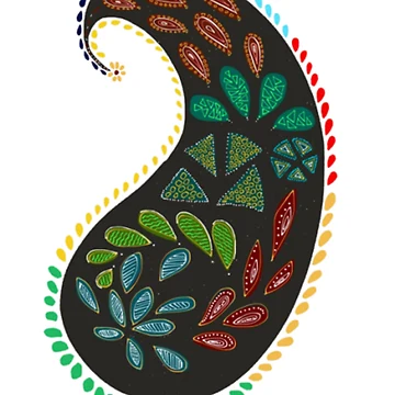 Artwork thumbnail, Sea Shell Indian Pattern by Rudravi