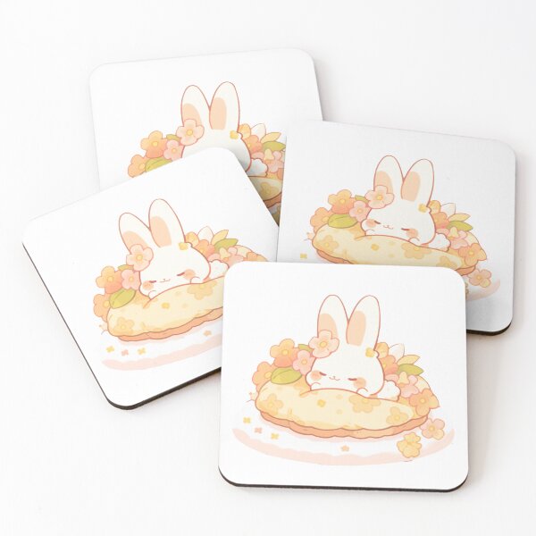 Item preview, Kawaii rainbow bunny pillow designed and sold by TheBakaAnime.
