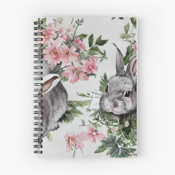 Item preview, Cute Bunnies and Flowes designed and sold by Poetic Patterns Studio.