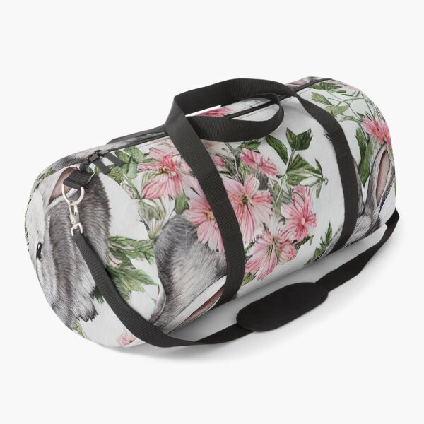Artikelvorschau, Süße Hasen und Blumen entworfen und verkauft von Poetic Patterns Studio.