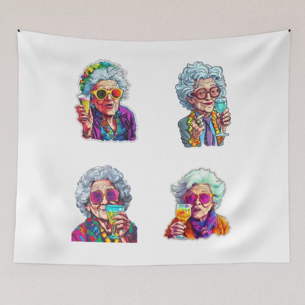 Item preview, Old Maids Day - Whimsical Sticker Sheet designed and sold by InsomniaSticker.