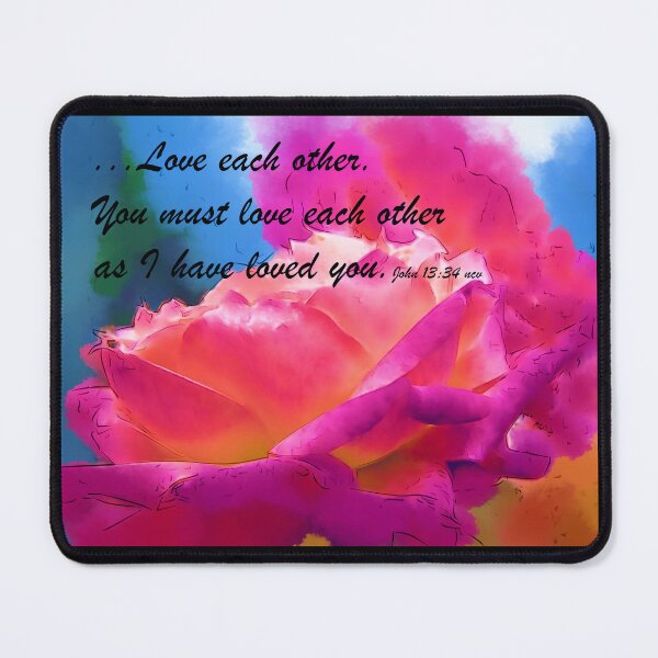 Item preview, Love Each Other Watercolor Rose Bloom designed and sold by KirtTisdale.
