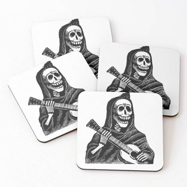 Item preview, Guitarist skeleton. “Balladeer” by Jose Guadalupe designed and sold by Doughnut-Makhi.