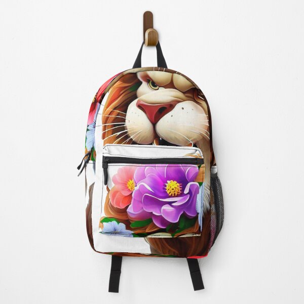 Item preview, lion with flowers designed and sold by miguel-ozz.