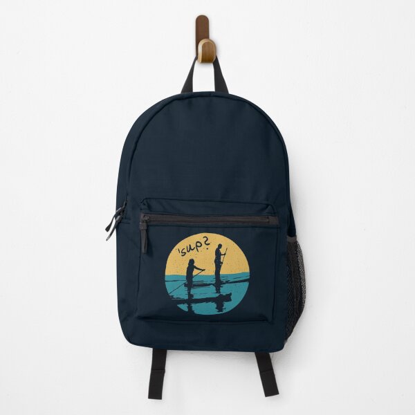 Item preview, SUP?, Stand Up Paddleboard Pun, Two Silhouettes On Paddleboards designed and sold by D-Spot Shop.
