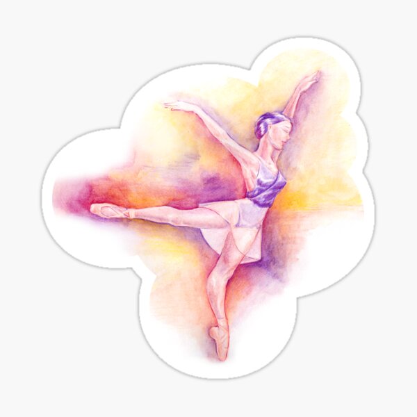 Arabesque Ballet Sticker