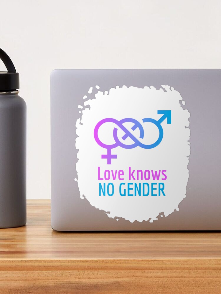 Love Knows No Gender- LGBTQ Sticker for Sale by amitranvan