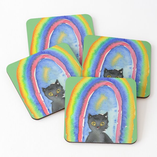 Item preview, The rainbow and the cat designed and sold by DejanVuk.