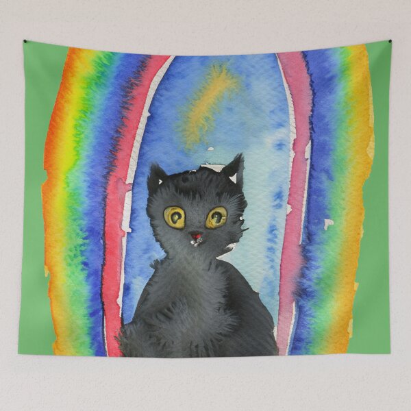 Aperçu de l'œuvre L'arc-en-ciel et le chat créée et vendue par DejanVuk.