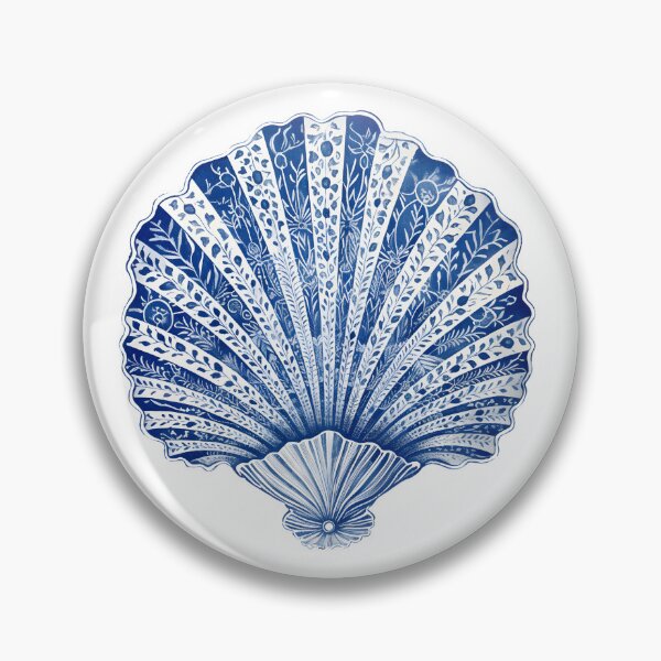 Item preview, Azure Treasures II - Blue Shell on White designed and sold by MelodySimmons.