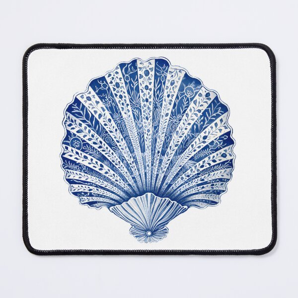 Item preview, Azure Treasures II - Blue Shell on White designed and sold by MelodySimmons.