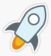 Stellar XLM Crypto Currency Icon Sticker